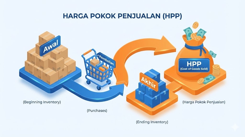 cara menghitung harga pokok penjualan